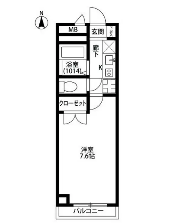 アンプルールフェール横浜子安台 3階階 間取り