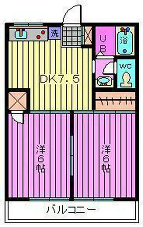サンハイツ諏訪 1階階 間取り