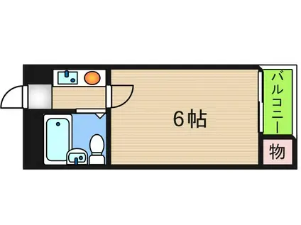 ラフォーレ千本南(1K/3階)の間取り写真