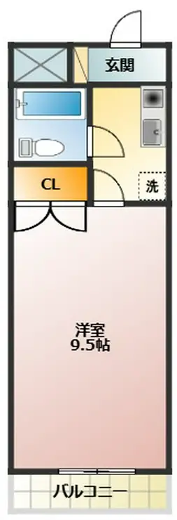 ユースハイム 2階階 間取り