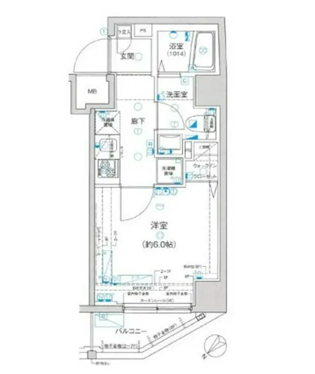 フロンティア横濱EAST 3階階 間取り