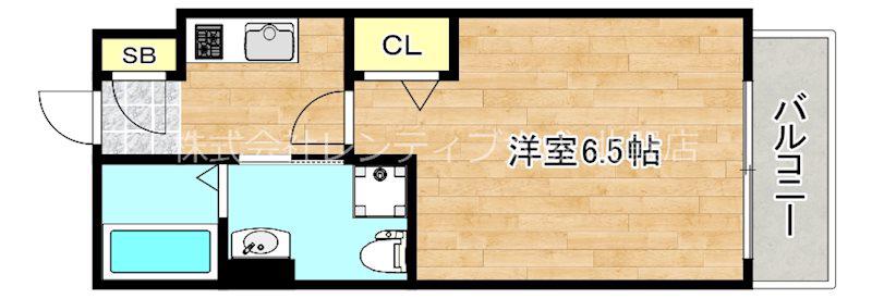 リサージュ(1K/2階)の間取り写真