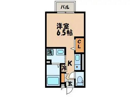 エーデルハイム吉村II(ワンルーム/2階)の間取り写真