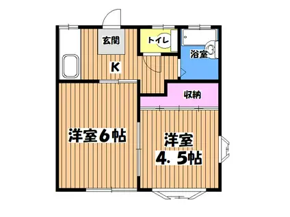 クロノス大塚(2K/2階)の間取り写真