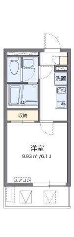 レオネクストコージーハウス赤坂(1K/2階)の間取り写真