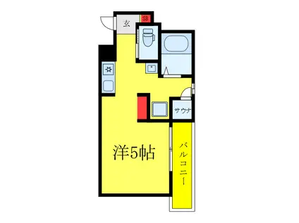 MA CACHETTE(1K/3階)の間取り写真