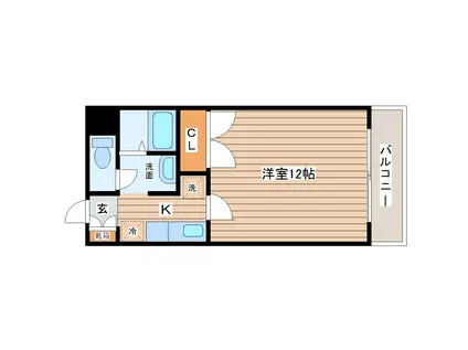 サント・ネージュ(1K/5階)の間取り写真