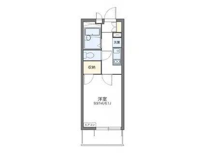 レオパレス東進(1K/2階)の間取り写真
