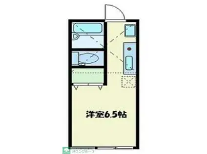 エスポワール(ワンルーム/2階)の間取り写真