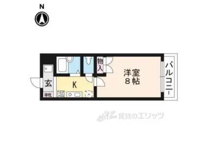 若草フェニックスマンション(1K/1階)の間取り写真