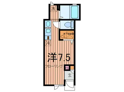 RHシマダ(ワンルーム/1階)の間取り写真