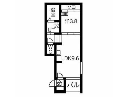メゾン アヴェニール(1LDK/3階)の間取り写真