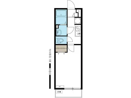 リブリ・風の丘ハウス(1K/2階)の間取り写真