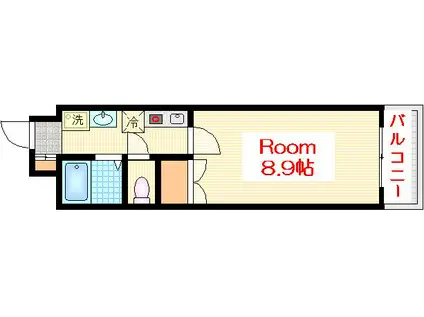 第2セイミツビル(1K/7階)の間取り写真