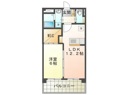 アネックス(1LDK/1階)の間取り写真