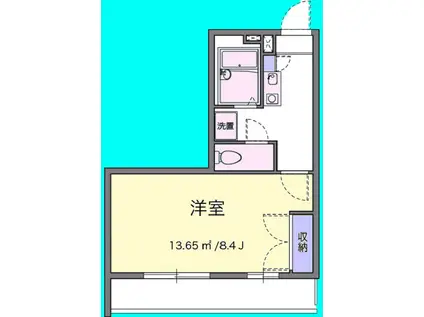 GOLD(1K/2階)の間取り写真