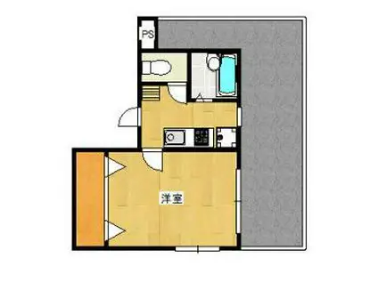 アーバ・ハイツ八幡山(1K/4階)の間取り写真