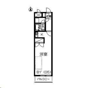 エスパシオ大町(ワンルーム/7階)の間取り写真