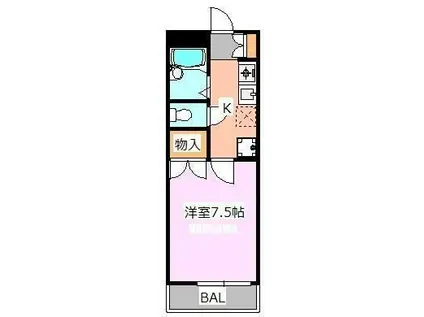 東栄王子ハイツ(1K/1階)の間取り写真