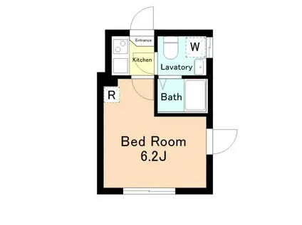 KITAKOIWA-RESIDENCE(ワンルーム/2階)の間取り写真