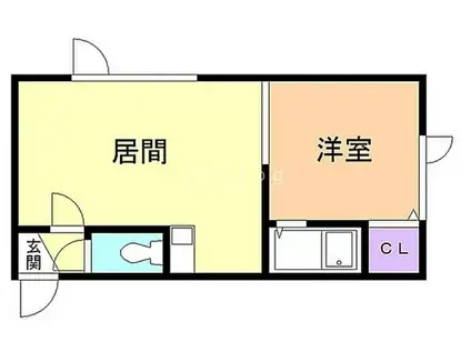 PLATZ24(1LDK/1階)の間取り写真