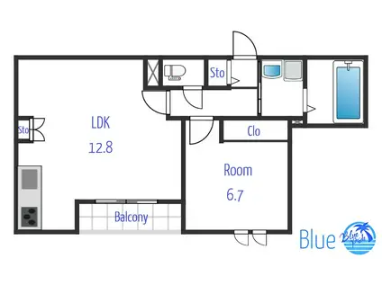 メゾンドゥファミーユ日吉(1LDK/3階)の間取り写真