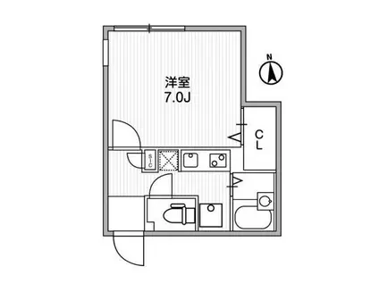 MODULOR江古田(1K/3階)の間取り写真