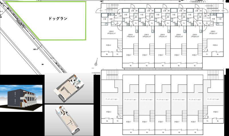 アドバンスIKENOUE(1LDK/2階)の間取り写真