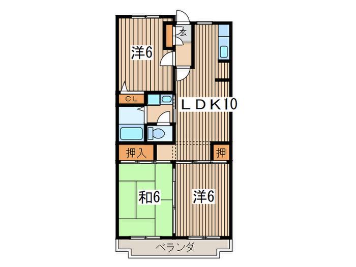 グランプラス(3LDK/2階)の間取り写真