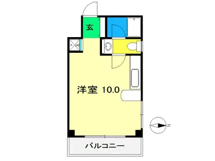 メゾンシャトーレ II(ワンルーム/3階)の間取り写真