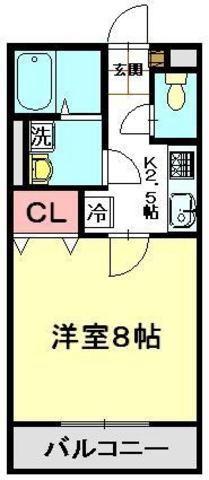 ピコモンテ(1K/2階)の間取り写真