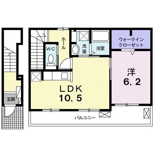サピュイエ瑞穂(1LDK/2階)の間取り写真