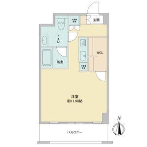 エルブ浄心(ワンルーム/3階)の間取り写真