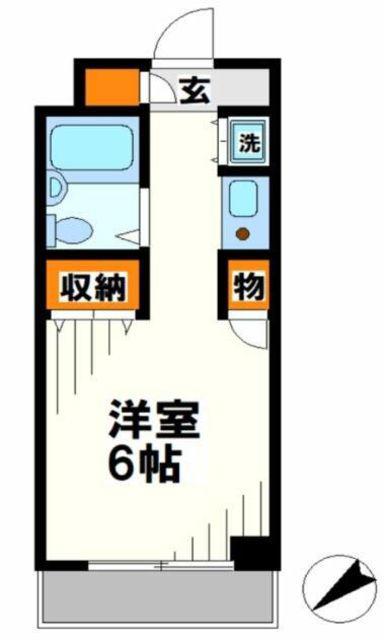 ケイズ八王子(ワンルーム/3階)の間取り写真