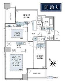 パークコート虎ノ門(3LDK/12階)の間取り写真