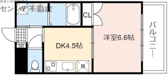 ヒットメゾン大智(1DK/1階)の間取り写真
