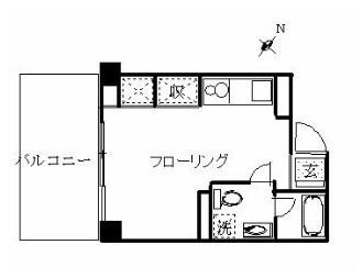 天王町ビーンズマンション(ワンルーム/3階)の間取り写真