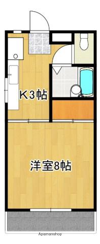 ビラージュ成島(1K/1階)の間取り写真