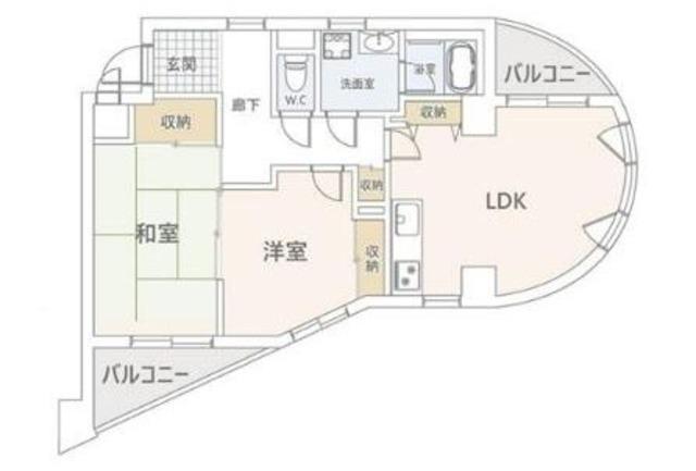 ラレーブ金町竹石ビル(2LDK/3階)の間取り写真