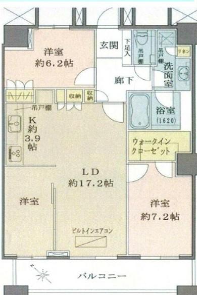 THE TOKYO TOWERS MIDTOWER(3LDK/45階)の間取り写真