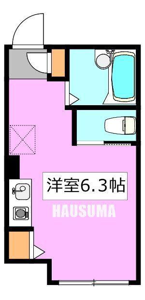 アーバンウイル田端(ワンルーム/1階)の間取り写真
