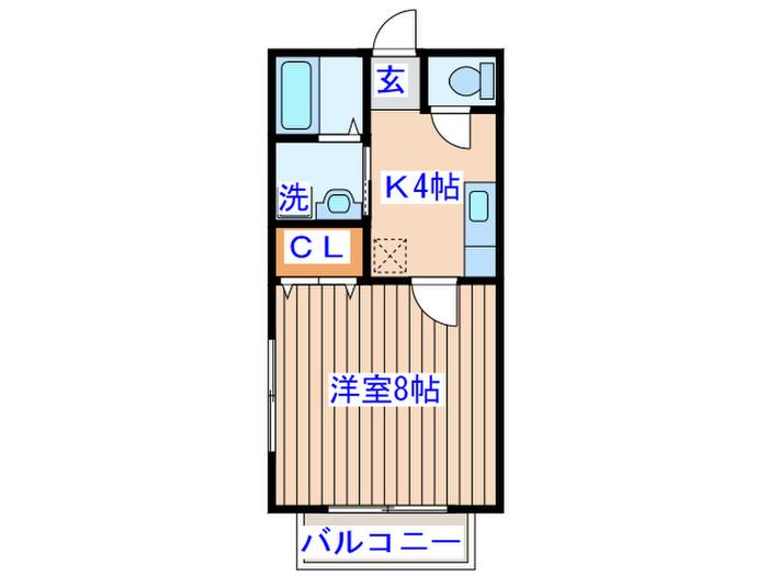 NJ ODAWARA7(1K/1階)の間取り写真