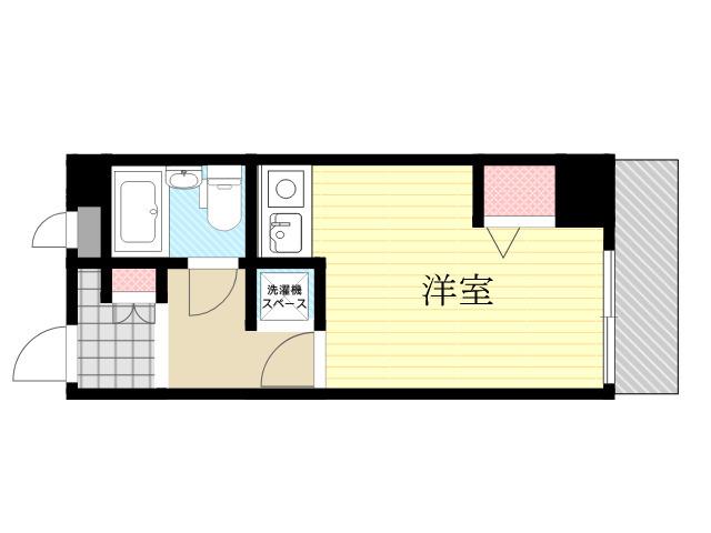 ライオンズマンション新大阪第3(ワンルーム/4階)の間取り写真