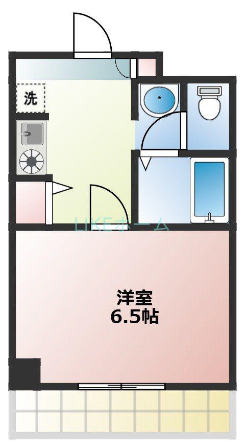 APIS(1K/2階)の間取り写真