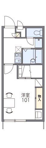 レオパレスさくら(1K/2階)の間取り写真