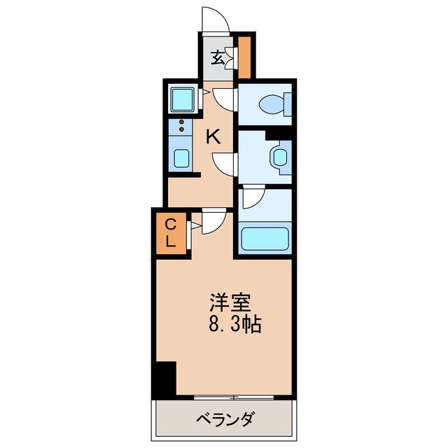 セイワパレス丸の内駅前(1K/12階)の間取り写真