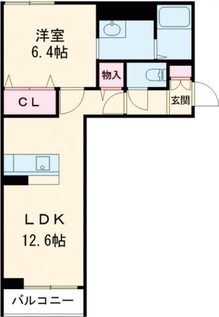 シャーメゾン旭(1LDK/2階)の間取り写真