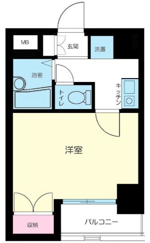 エスコート大森(1K/2階)の間取り写真