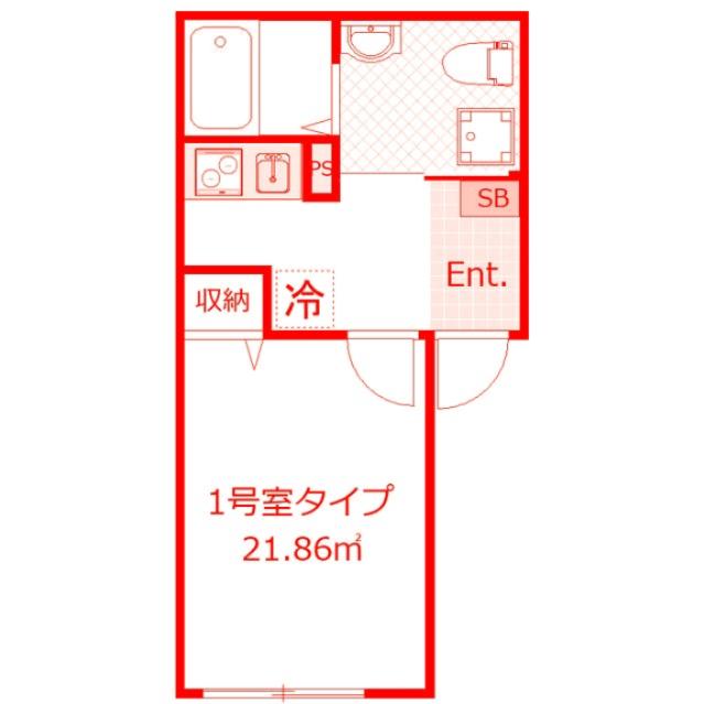 コンフォート追浜(1K/3階)の間取り写真