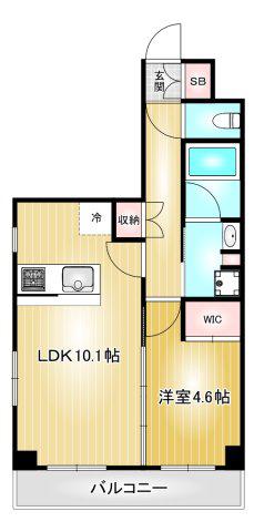 プレサンス ロジェ 丸の内 CENTRAL CASA(1LDK/11階)の間取り写真
